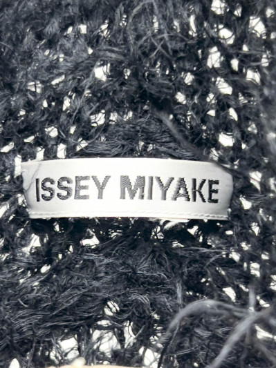 Issey Miyake - Black Shag Cardigan