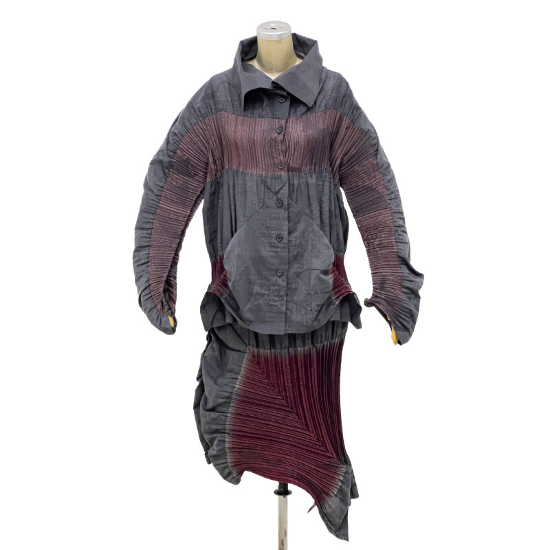 Issey Miyake - Fête Blouse and Skirt Set