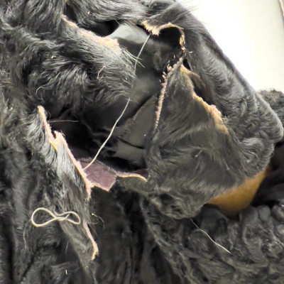 Black Fur Coats, Group of 3