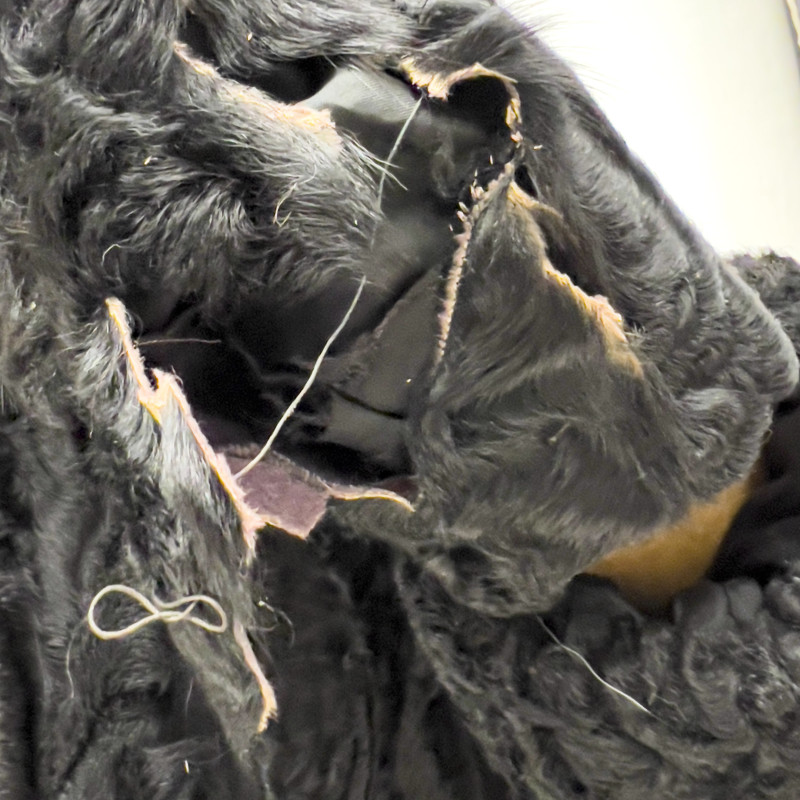 Black Fur Coats, Group of 3