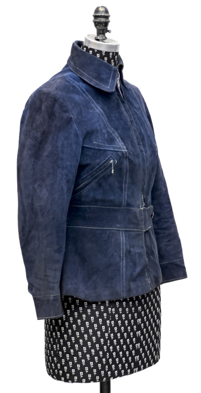 Suede Jacket and Leather Coat, 2 Pieces