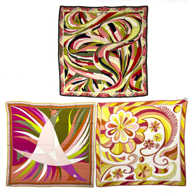 Image for Lot Pucci - Silk Scarves, Group of 3