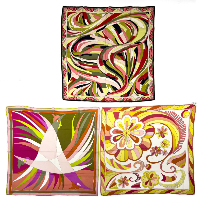 Pucci - Silk Scarves, Group of 3
