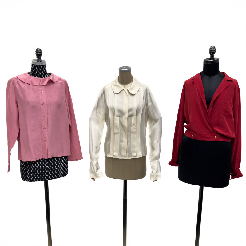 Chanel - Silk Shirts, Group of 3