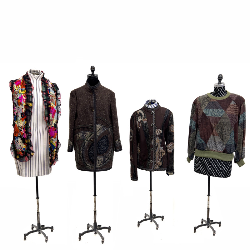 Koos Van Den Akker - Coats, Sweater, and Scarf, Group of 4