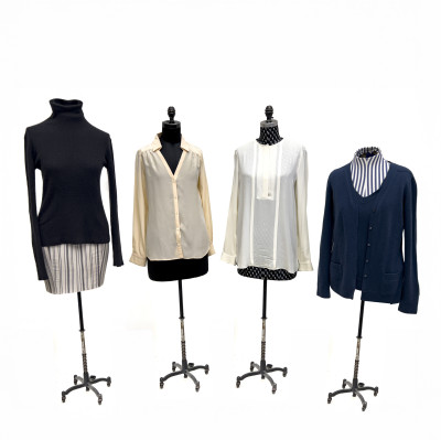 Image for Lot Loro Piana - Blouses, Sweater Set, and Turtleneck, Group of 4