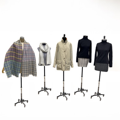 Image for Lot Giorgio's Palm Beach - Turtlenecks, Jacket, and Scarves, Group of 5