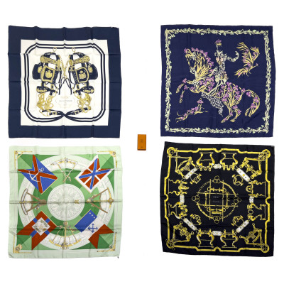 Hermès - Silk Scarves, Group of 4