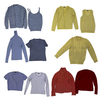 Image for Lot Manrico Cashmere - Colorful Cashmere Sweaters, Group of 11