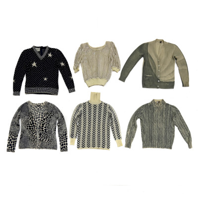 Image for Lot Designer Patterned Sweaters, Group of 6