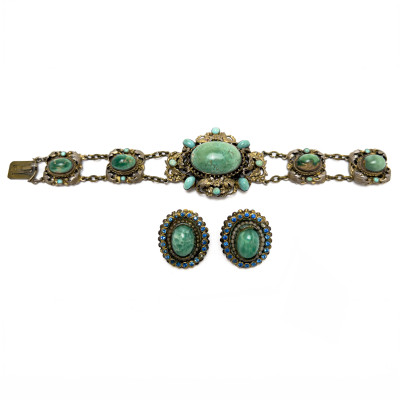 Image for Lot Silver Bracelet and Earrings