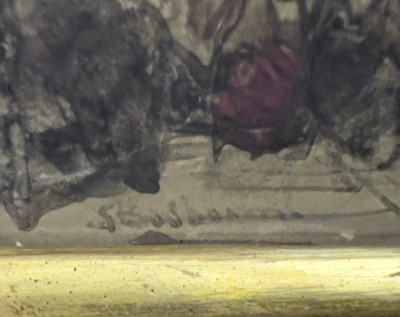 Church Interior Watercolor