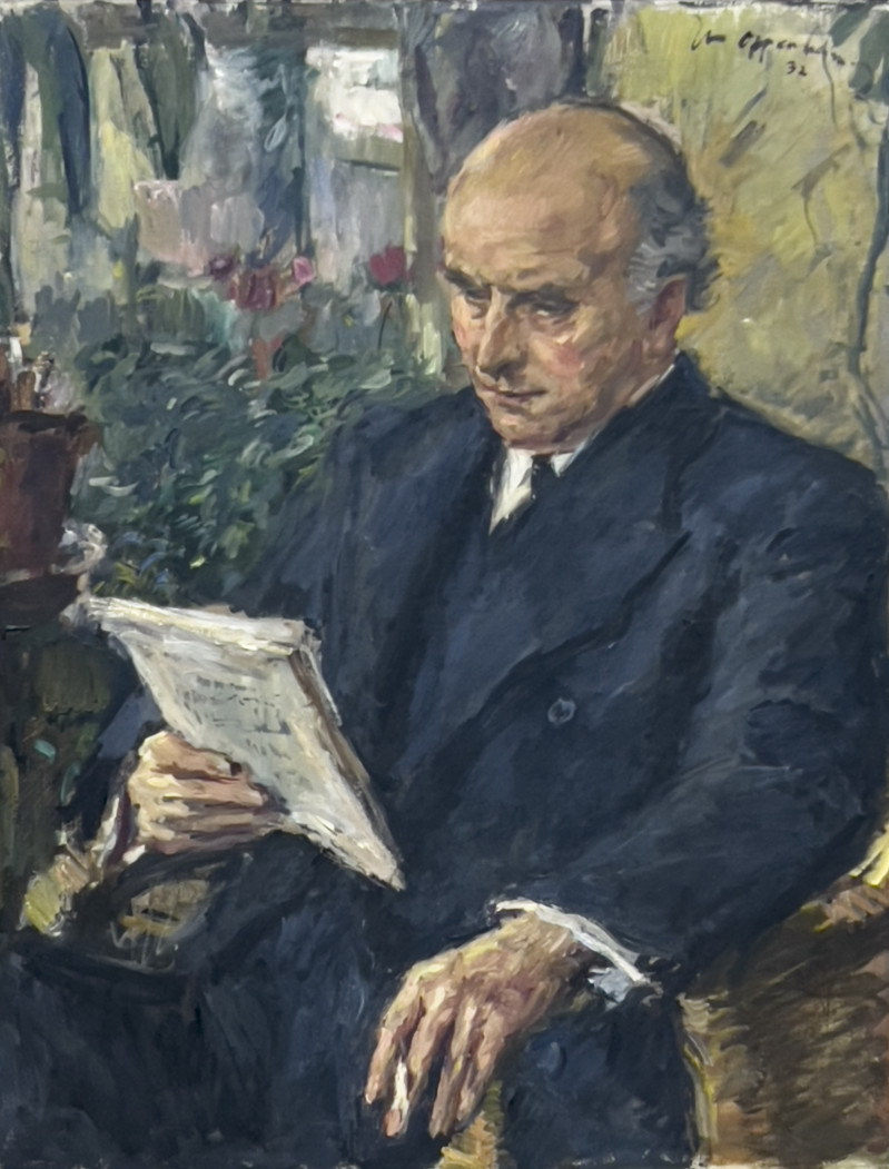 Unknown Artist - Painting of a Man Reading