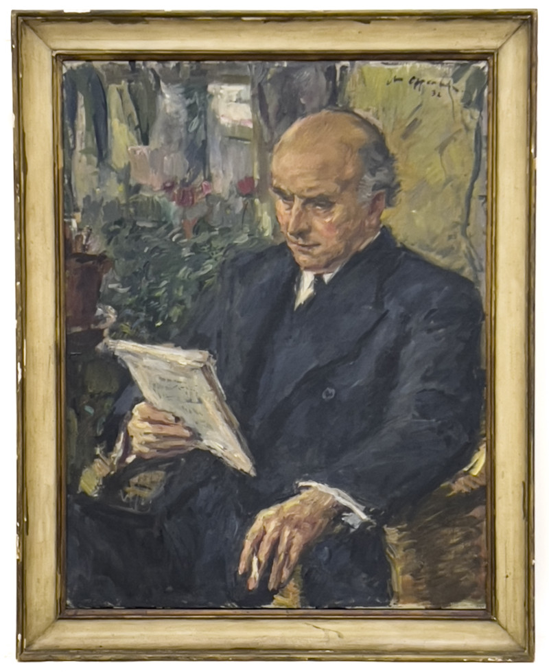 Unknown Artist - Painting of a Man Reading