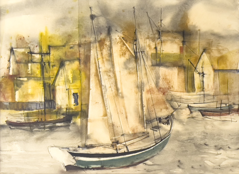 William Thon - Drying Sail