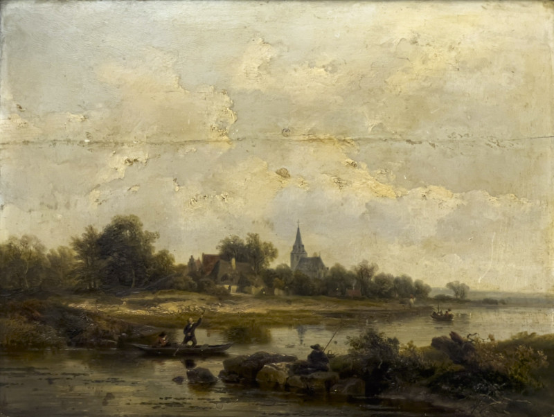 Pieter Lodewijk Kühnen - Untitled (Fishing on the River)