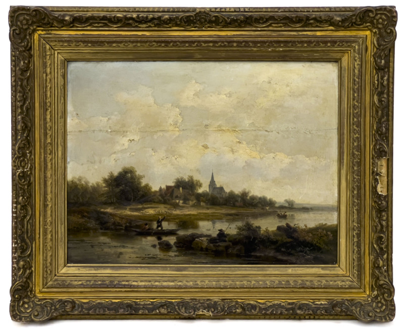 Pieter Lodewijk Kühnen - Untitled (Fishing on the River)