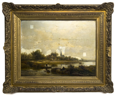 Pieter Lodewijk Kühnen - Untitled (Fishing on the River)