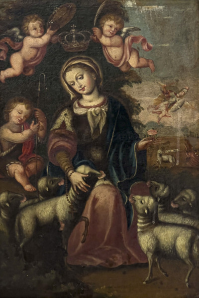Image for Lot European School - La Divina Pastora