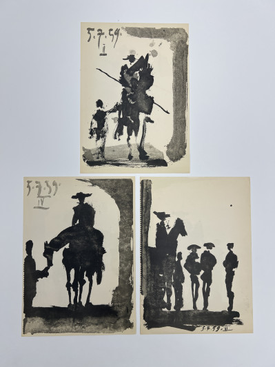 Pablo Picasso - Toro y Toreros Prints, Group of 3
