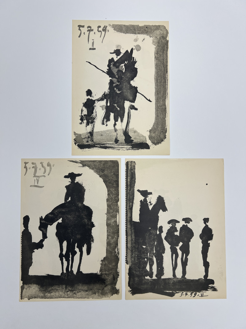 Pablo Picasso - Toro y Toreros Prints, Group of 3