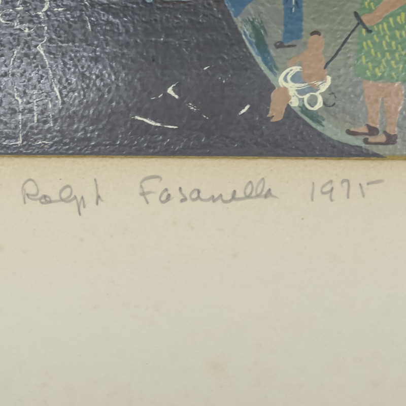 Ralph Fasanella - Stickball