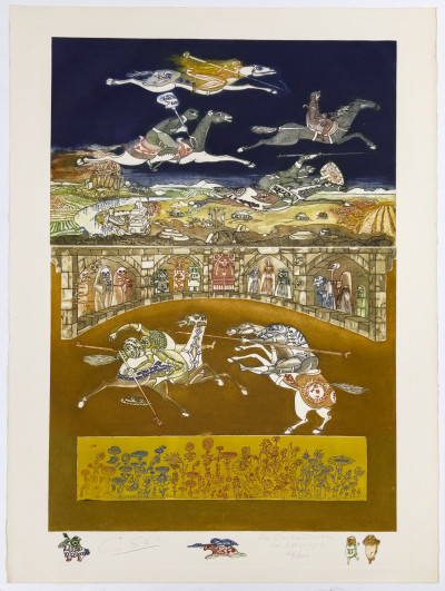 Guillermo Silva Santamaria - Figures and Warriors on Horseback, 4 Editions