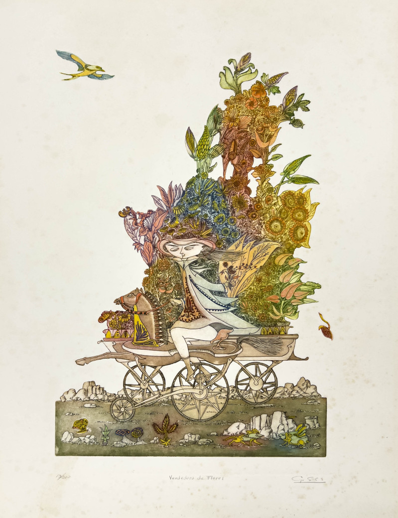 Guillermo Silva Santamaria - Figures, Animals, and Flowers, 4 Editions