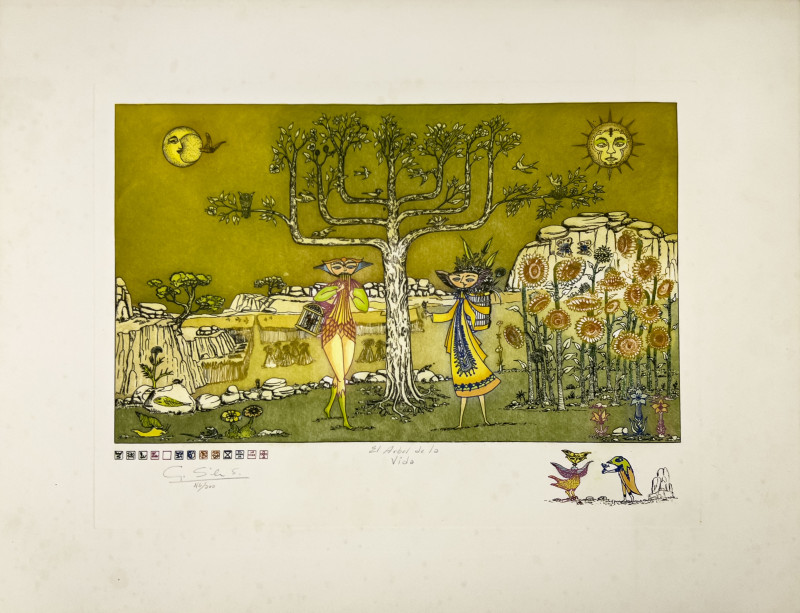 Guillermo Silva Santamaria - Figures, Animals, and Flowers, 4 Editions