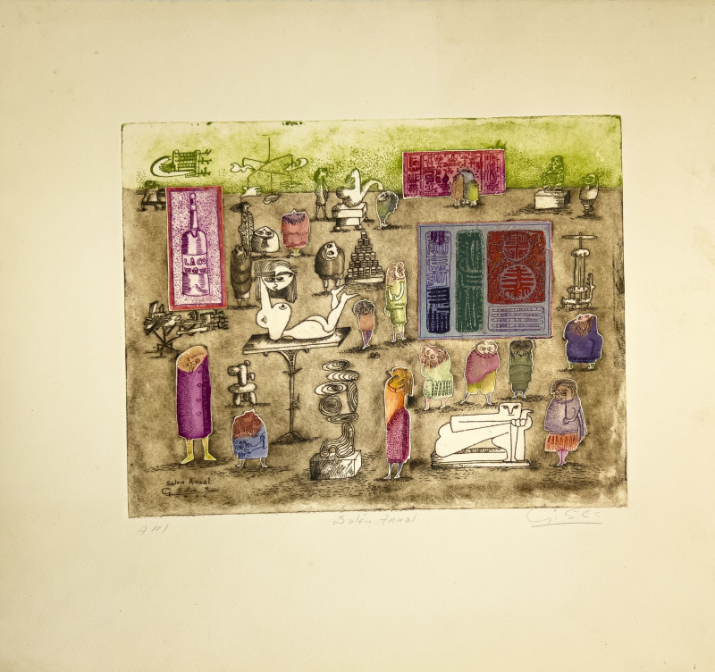 Guillermo Silva Santamaria - Figures, Animals, and Flowers, 4 Editions