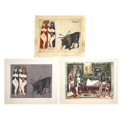 Image for Lot Guillermo Silva Santamaria - Fue un Toro Bravo / Después de la Corrida, 3 Editions