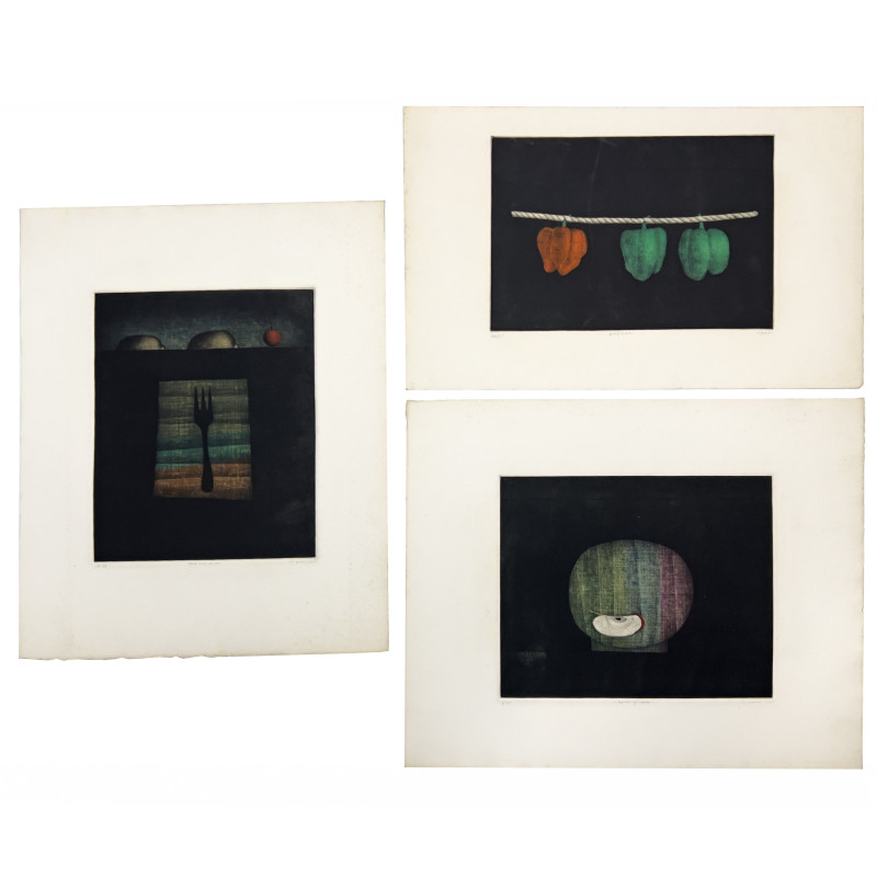 Tomoe Yokoi - Fruits and Vegetables, 3 prints