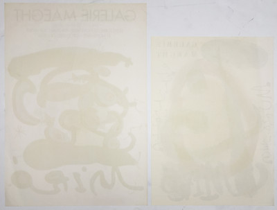 Joan Miró - Two Galerie Maeght Exhibition Posters