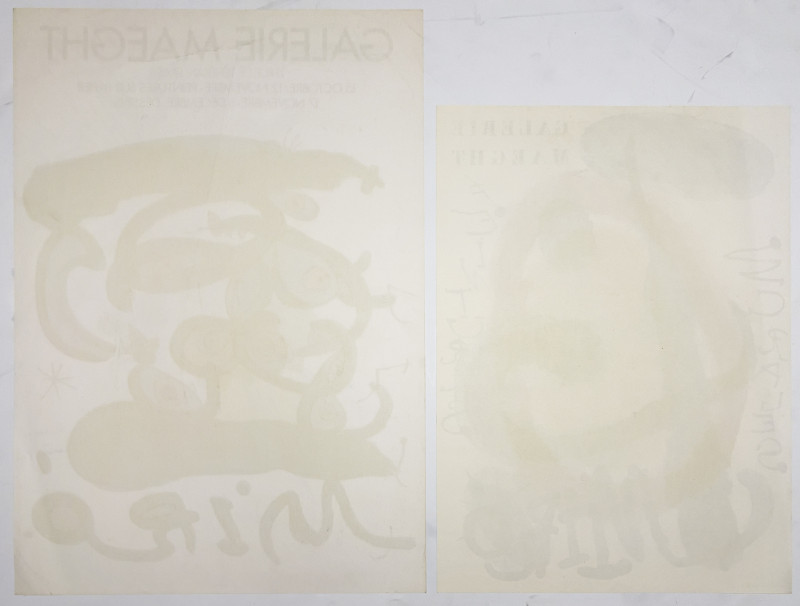 Joan Miró - Two Galerie Maeght Exhibition Posters