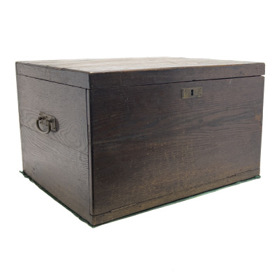 Image for Lot Silver Flatware Oak Storage Chest