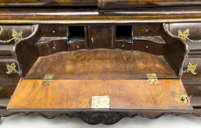 Carved Dutch Bombé Cupboard