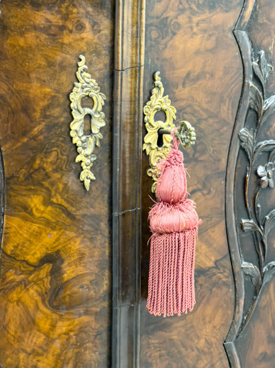 Carved Dutch Bombé Cupboard