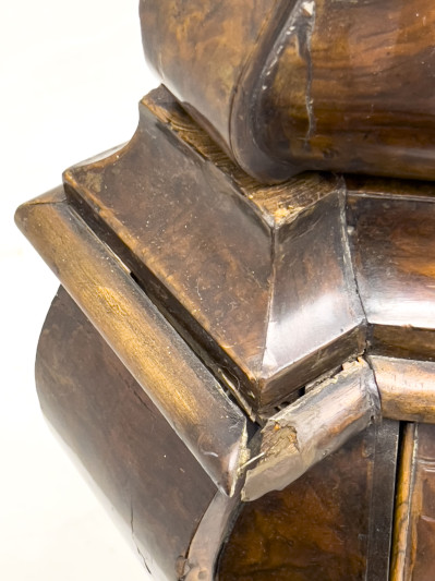 Carved Dutch Bombé Cupboard