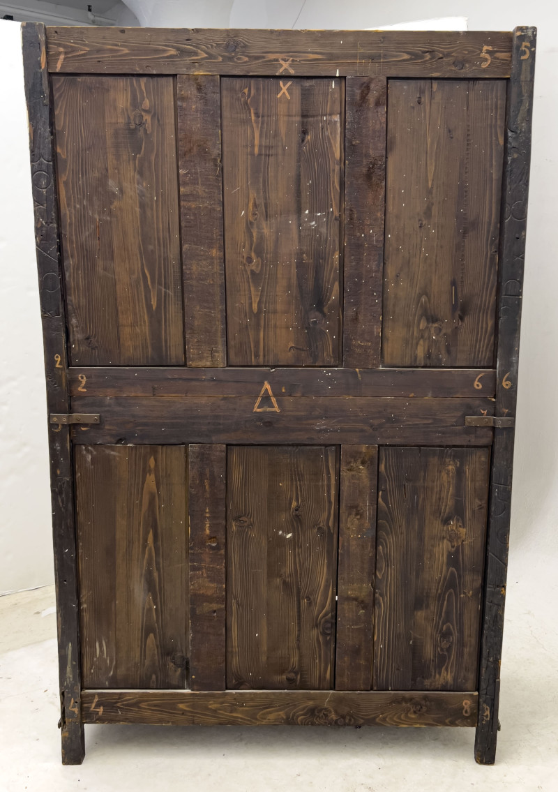 Continental Bone Inlaid Tall Cabinet