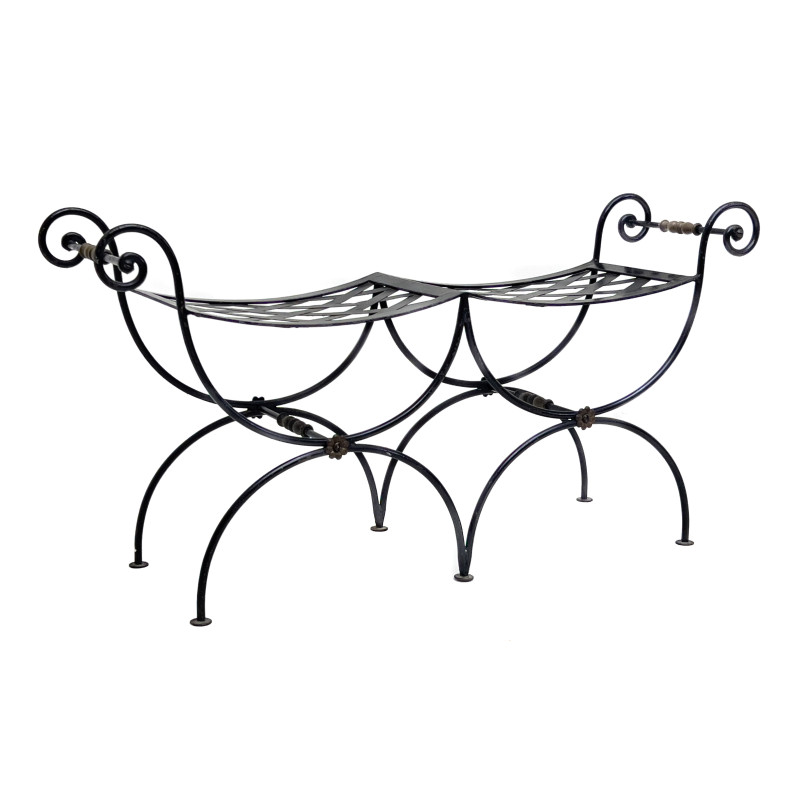 French Wrought Iron Window Bench