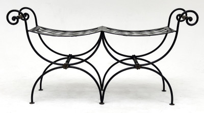 French Wrought Iron Window Bench
