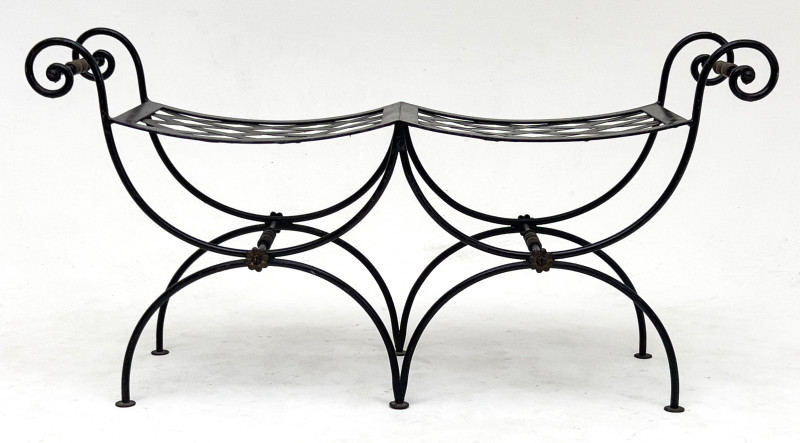 French Wrought Iron Window Bench
