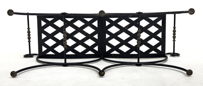 French Wrought Iron Window Bench