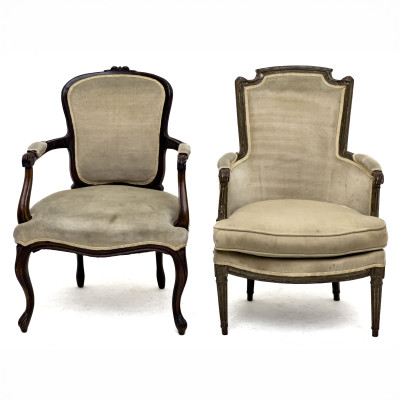 Image for Lot French Arm Chairs, Group of 2