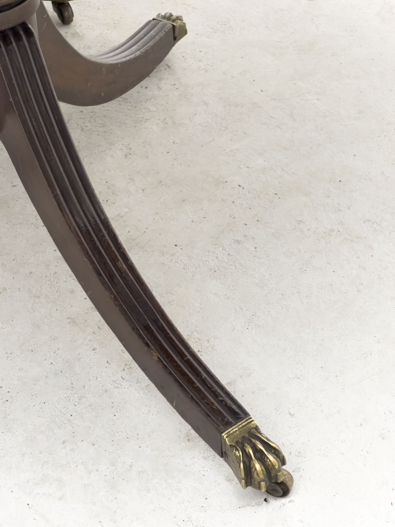 George III Style Mahogany Pedestal Dining Table