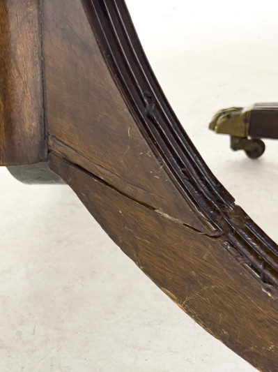 George III Style Mahogany Pedestal Dining Table