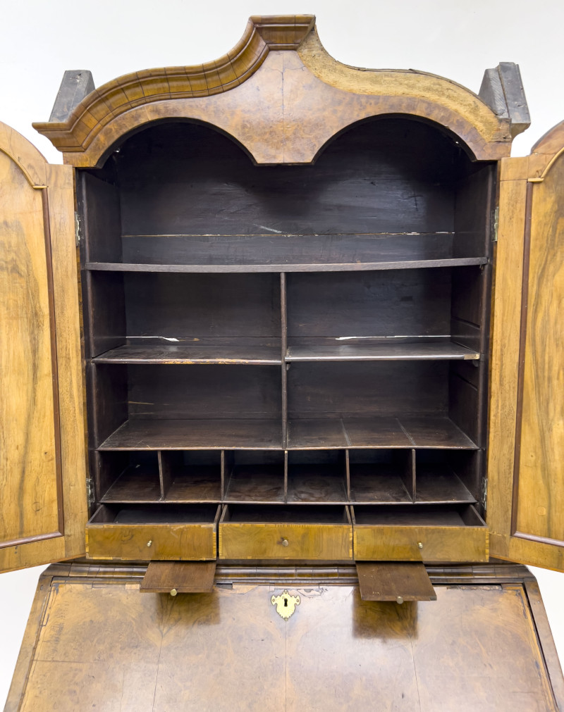 Dutch Baroque Walnut Bureau Cabinet