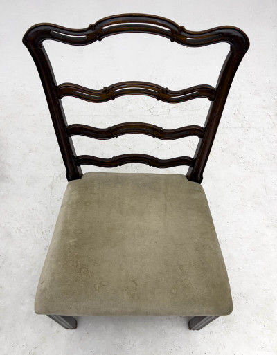 George III Style Ladderback Chairs, Group of 4