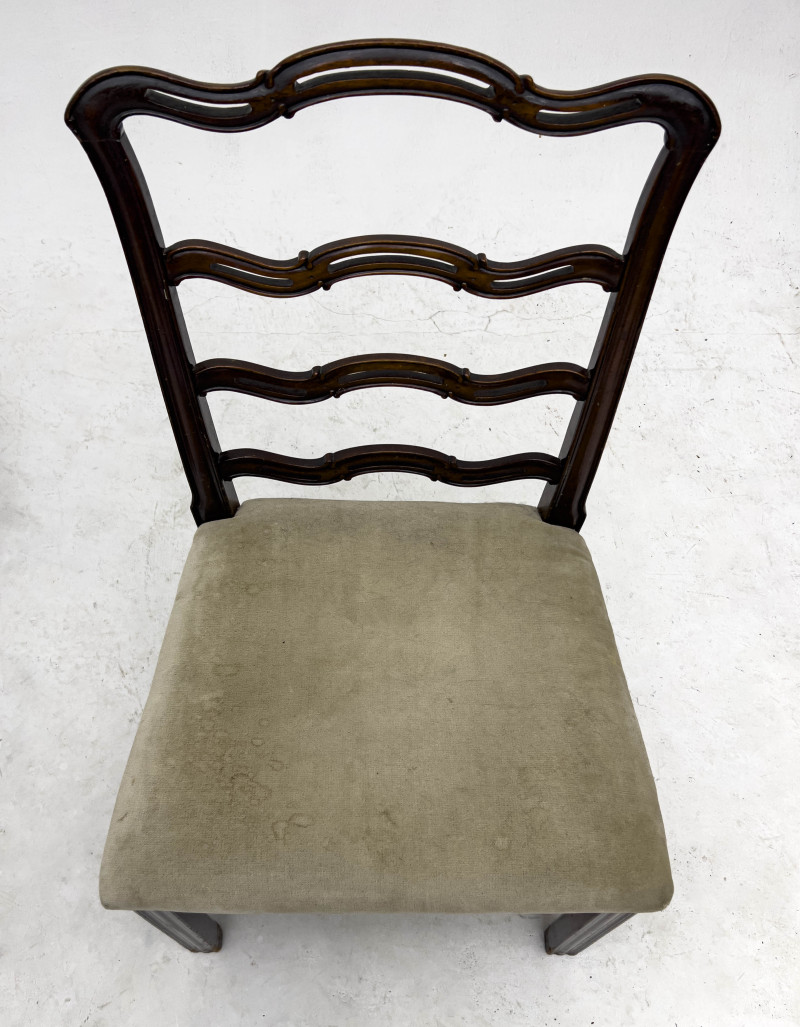George III Style Ladderback Chairs, Group of 4