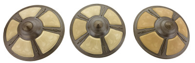 Art Deco Pendant lamps, Group of 3